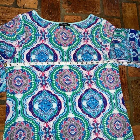 Bebop Geometric print tunic shirt - Picture 2 of 6